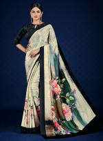 Crepe Multi Colour Casual Wear Printed Saree